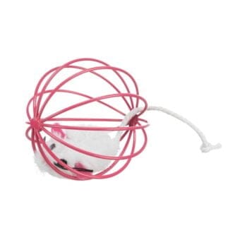 Zabawka dla kota - myszka z piłką