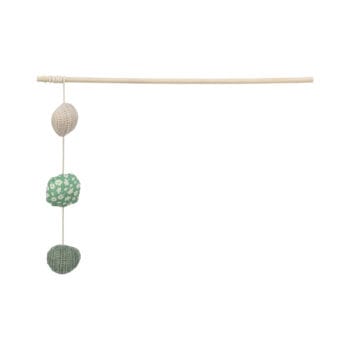 Wędka z piłkami dla kota