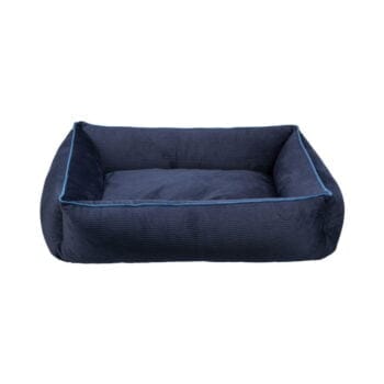 Granatowe prostokątne legowisko dla psa/kota