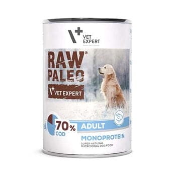 Puszka mokrej karmy dla psów dorosłych monoproteina z dorszem