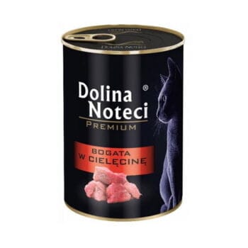 Puszka mokrej karmy z cielęciną dla kota