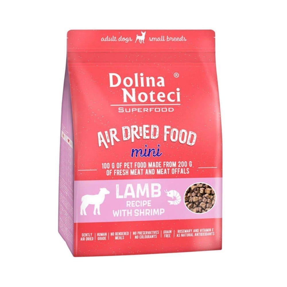 Opakowanie suchej karmy jagnięcina z krewetkami dla psa