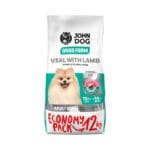 Opakowanie 12kg suchej karmy z cielęciną i jagnięciną dla psa