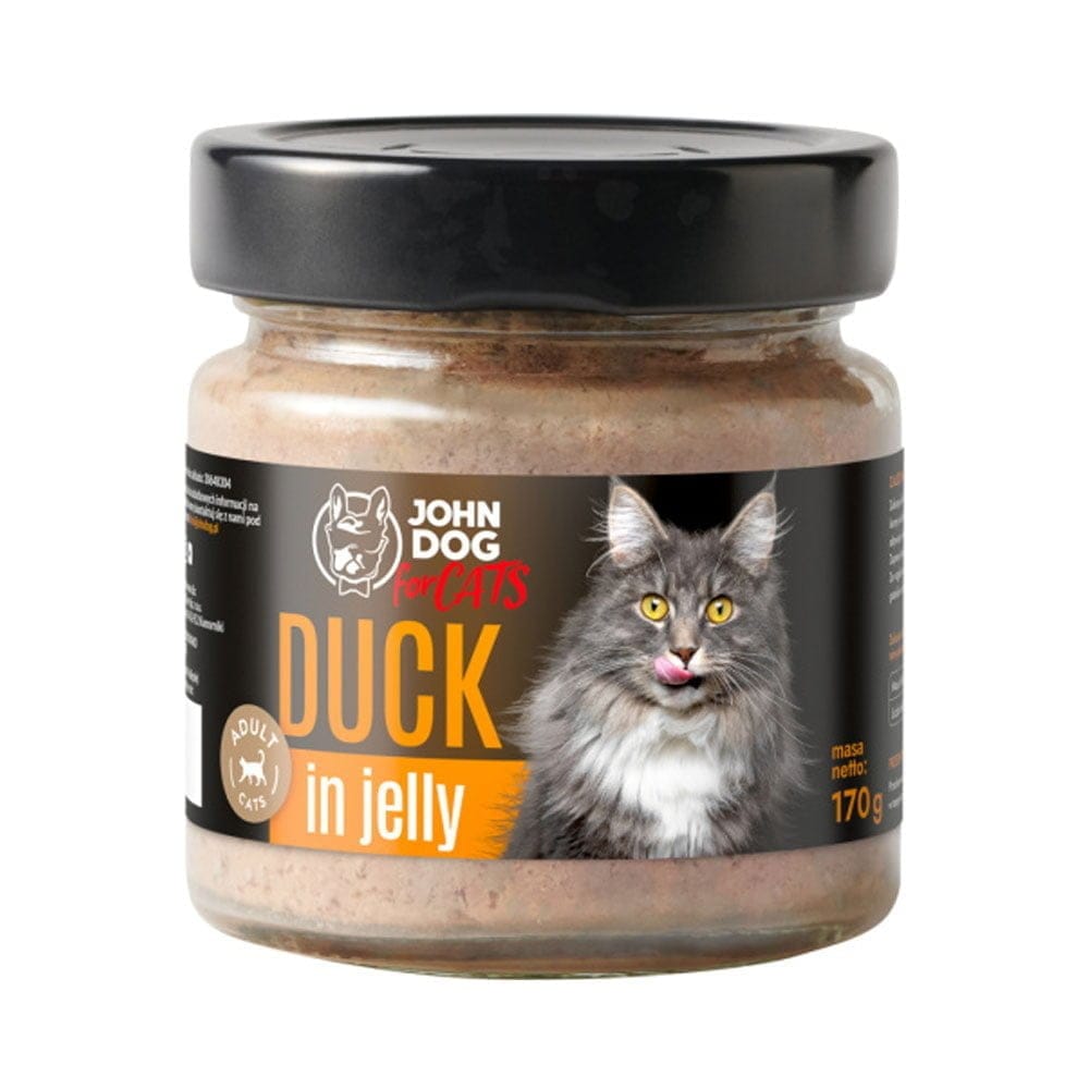 Galaretka w słoiczku o smaku kaczki dla kota