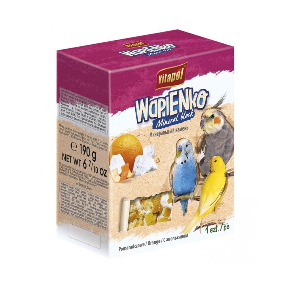 Kostka pomarańczowa - wapienko dla ptaków