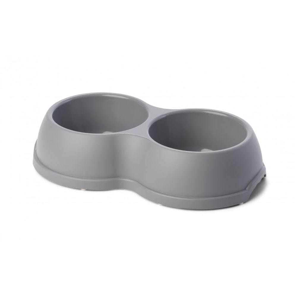 Miska plastikowa podwójna dla psów i kotów