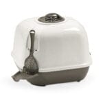 Zamykana narożna kuweta dla kota