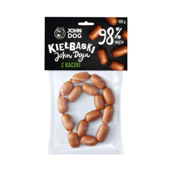 Kiełbaski z kaczki dla psów