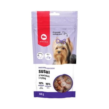 Opakowanie sushi z kaczką i rybą dla psa