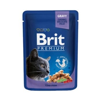 Saszetka mokrej karmy z dorszem dla kota dorosłego