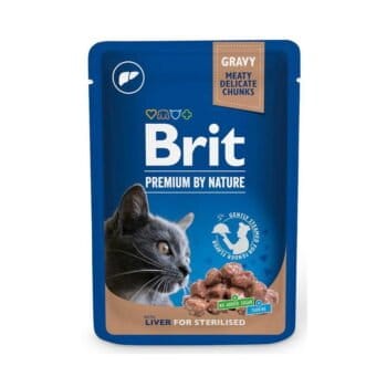 Saszetka mokrej karmy z wątróbką dla kota