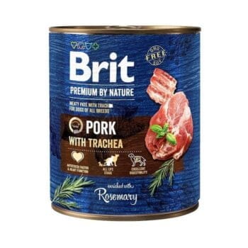 Puszka mokrej karmy z wieprzowina dla psa