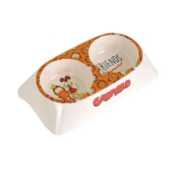 Podwójna miska dla kota z motywem Garfielda