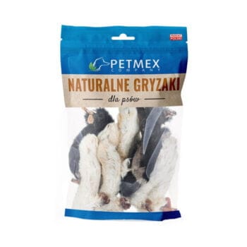 Opakowanie gryzaków dla psów - łapki królicze z futrem