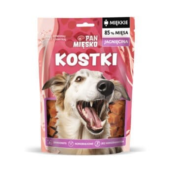 Opakowanie przysmaków kostki z jagnięciną dla psa