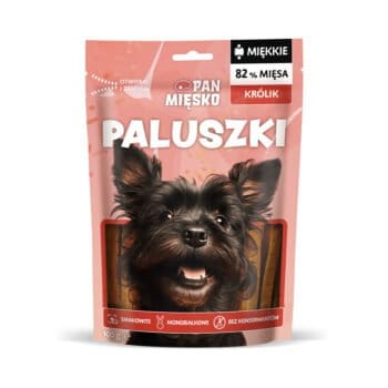 Opakowanie przysmaków paluszki z królika dla psa