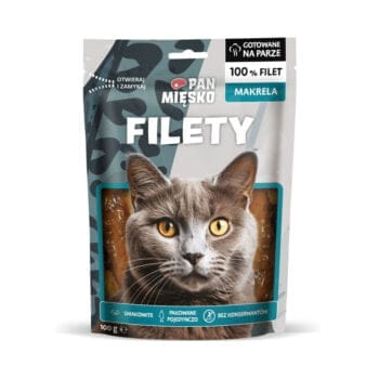 Opakowanie przysmaków filetów z makreli dla kota