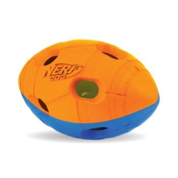 Świecąca piłka footballowa mała (niebieska/pomarańczowa)