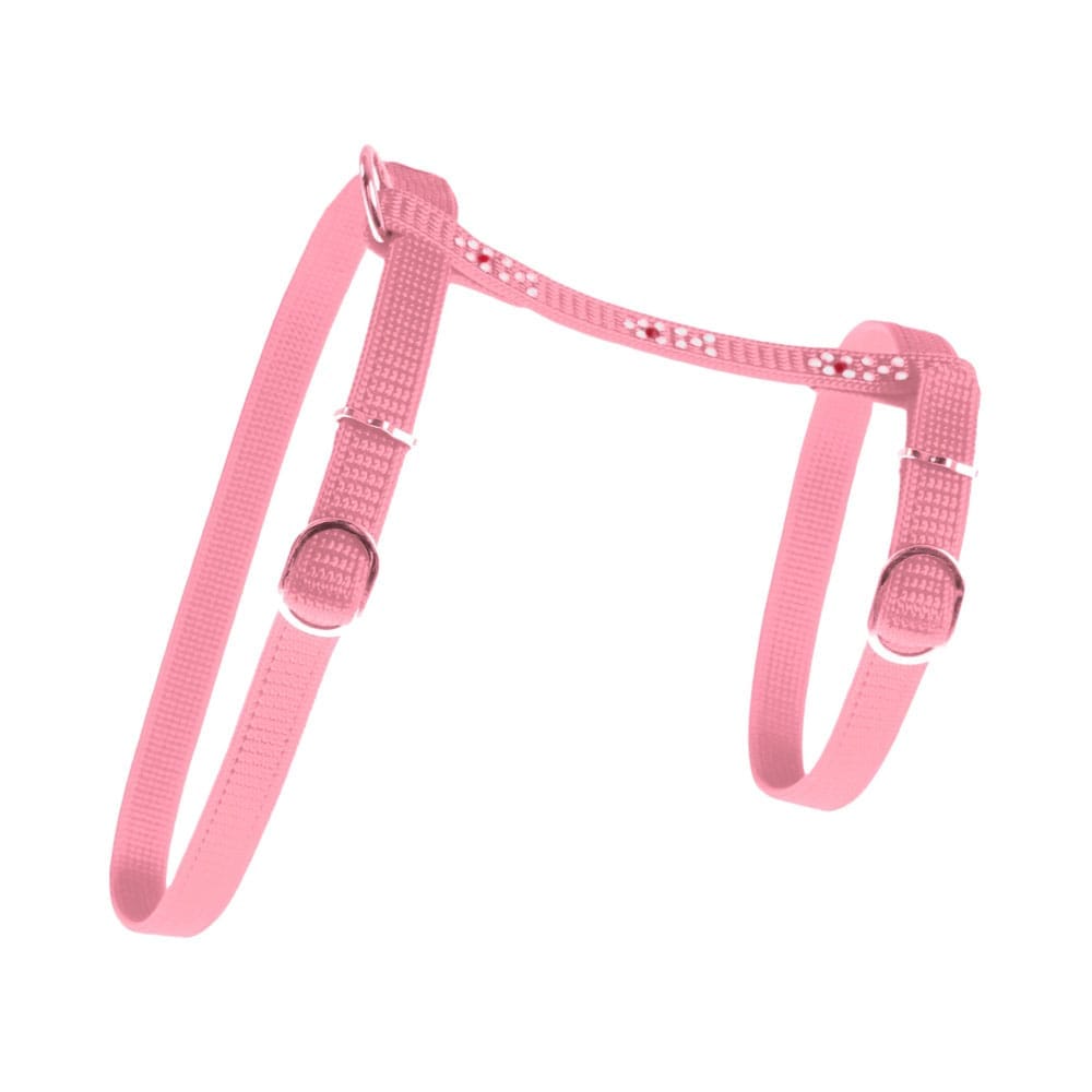 Różowe szelki dla kota