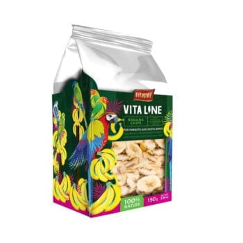 Opakowanie chipsów bananowych dla ptaków