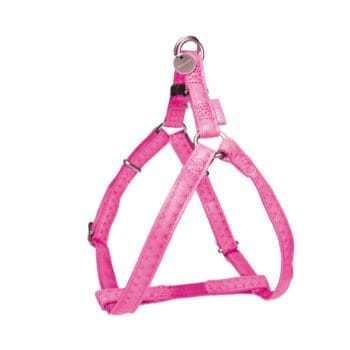 Różowe szelki dla psa