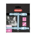 Niebieskie szelki dla kota