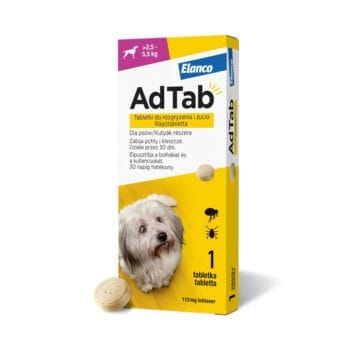 Opakowanie z tabletką na pchły i kleszcze dla psa