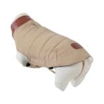 Kurtka puchowa dla psa beżowa