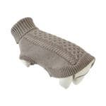 Szarobrązowy sweterek dla psa M