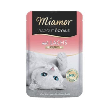 Saszetka mokrej karmy dla kota z łososiem