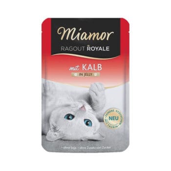 Saszetka mokrej karmy dla kota z cielęciną