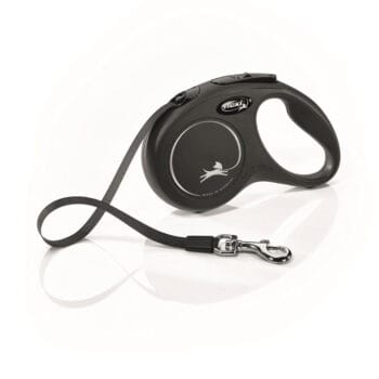 Smycz flexi czarna dla psa