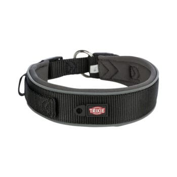 Grafitowa obroża dla dużego psa