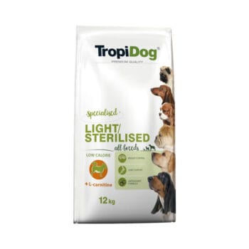 Worek suchej karmy po sterylizacji dla psa