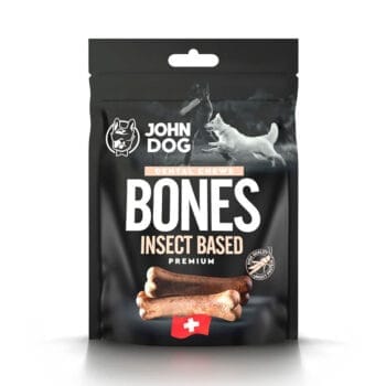 Opakowanie z kosteczkami z owadów dla psów