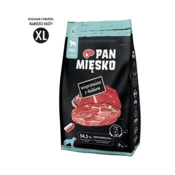 Worek suchej karmy wieprzowina z dzikiem dla psa dorosłego