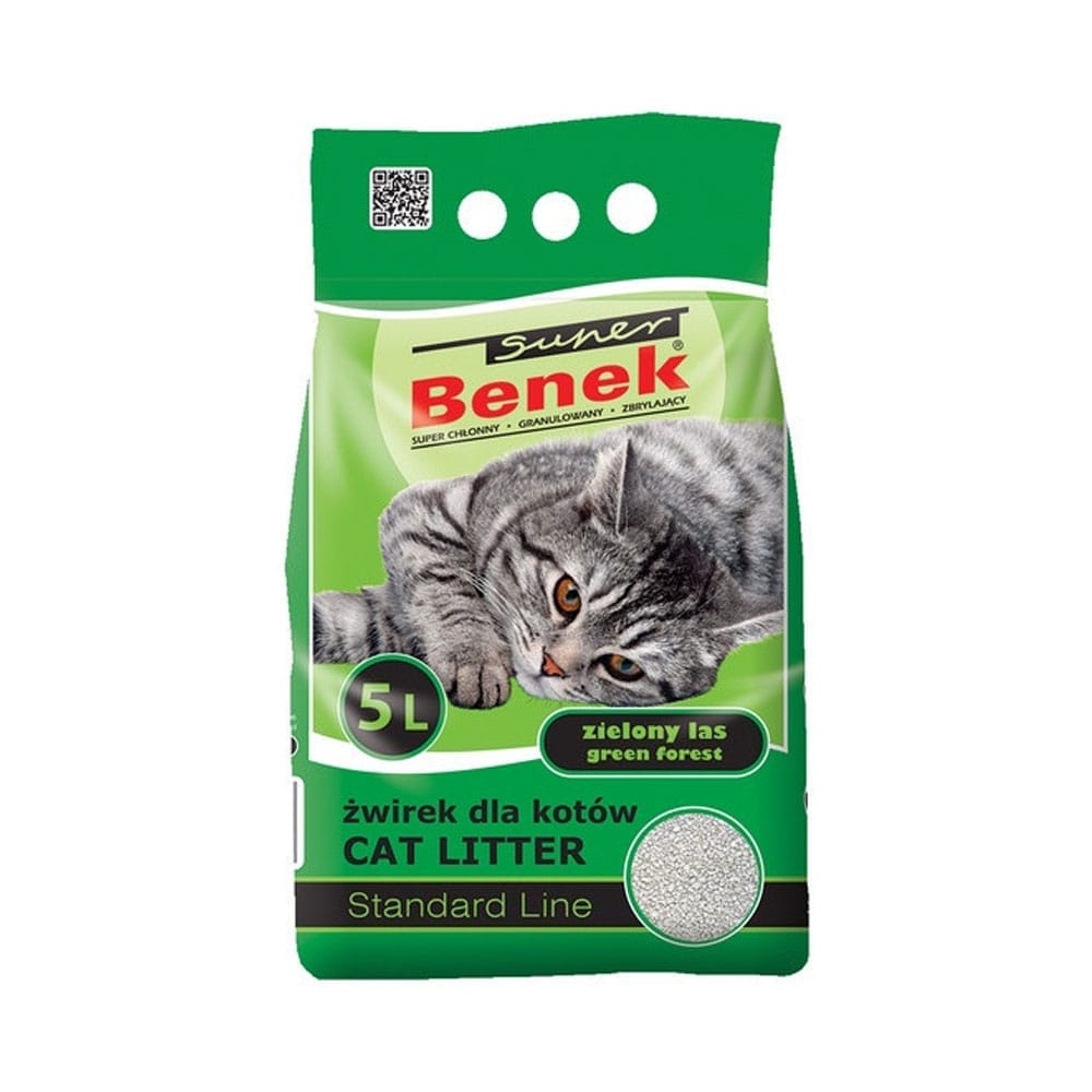 Opakowanie żwirku zielony las dla kota