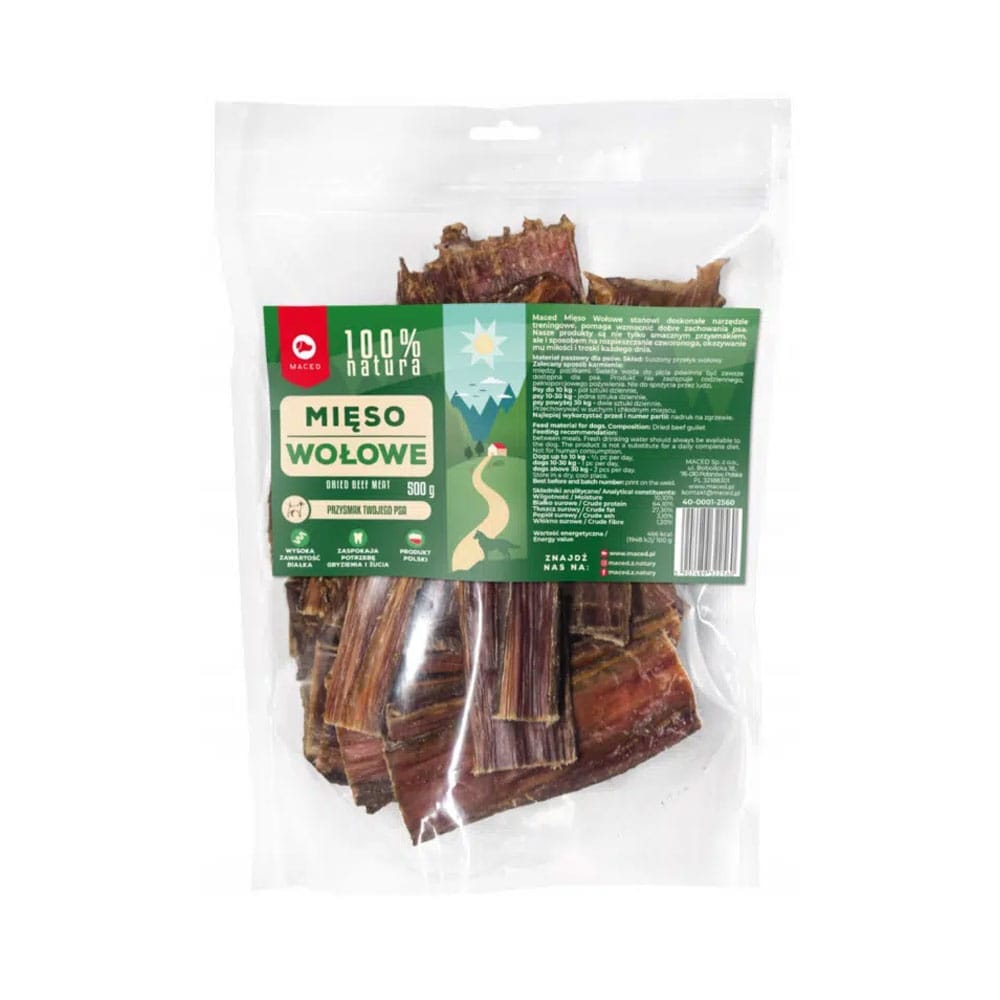 Opakowanie przysmaków - mięsa wołowego dla psa