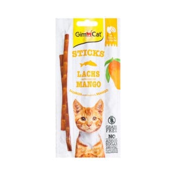 Kabanosy z łososiem i mango dla kota