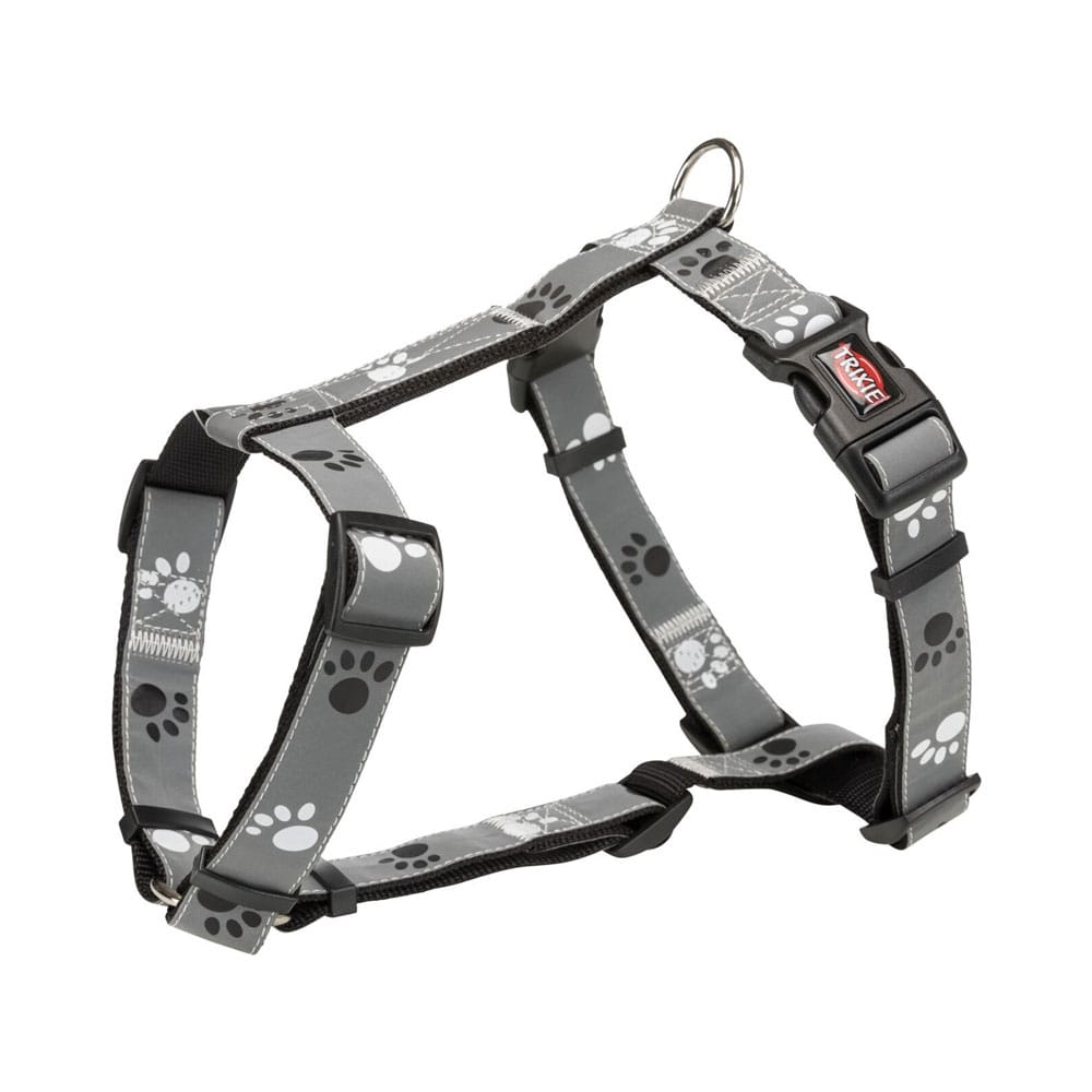 Szare szelki dla małego i średniego psa