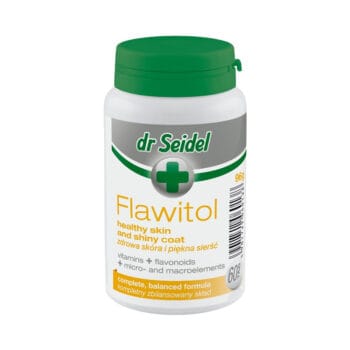 Opakowanie tabletek na zdrową sierść dla psów