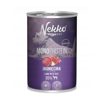 Puszka karmy mokrej z jagnięciną dla szczeniaka