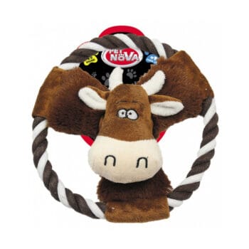Krowa pluszowa piszcząca dla psa