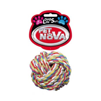 Piłka ze sznura bawełnianego dla psa