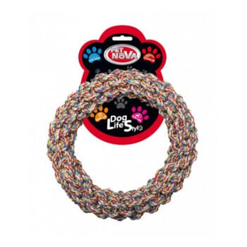 Ringo ze sznura plecionego dla psa