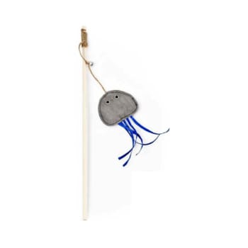 Wędka dla kota z meduzą z dzwoneczkiem