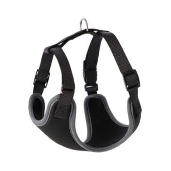 Czarne szelki bezuciskowe dla psa