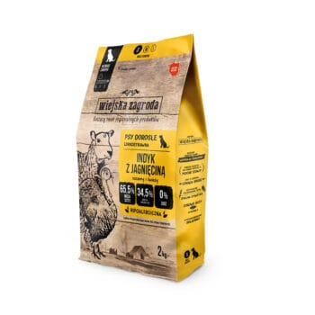 Opakowanie karmy suchej indyk z jagnięciną dla psa dorosłego
