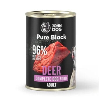 Puszka mokrej karmy z jeleniem dla psa dorosłego