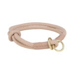 Jasnoróżowa obroża M dla psa